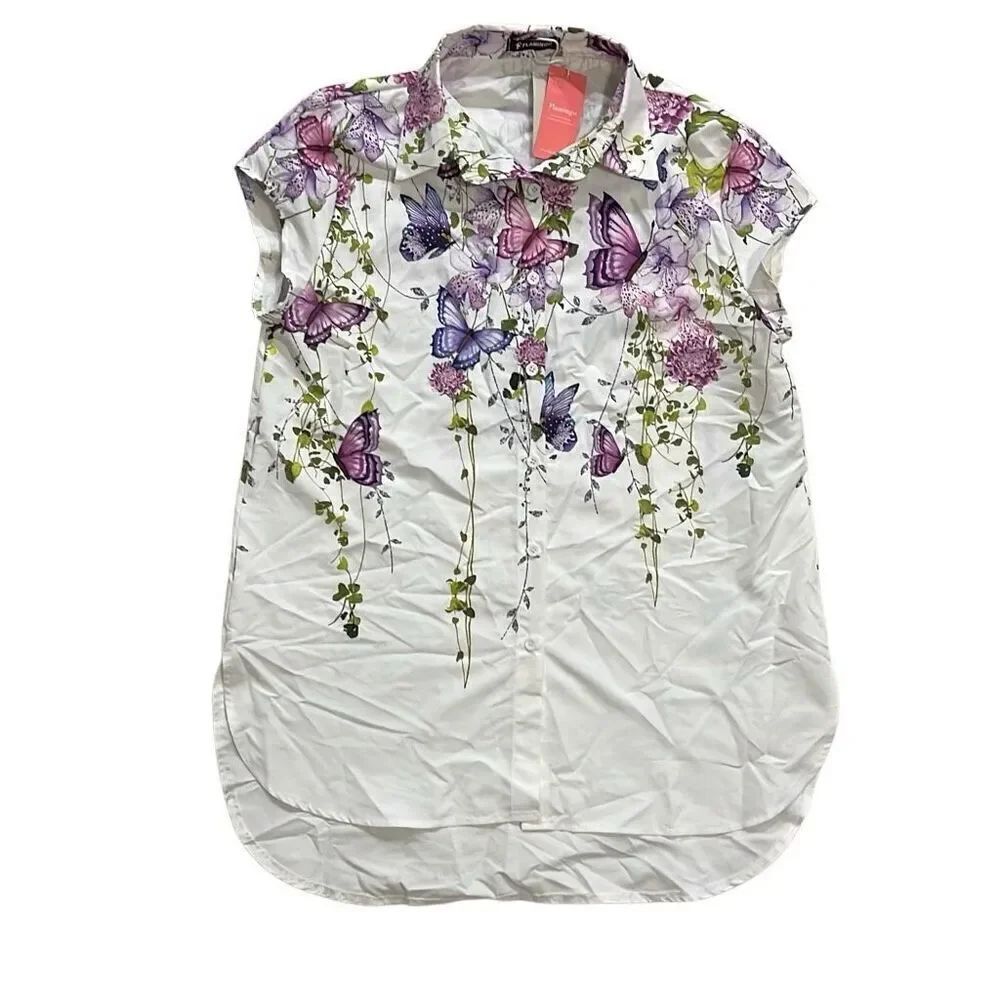 NWT Ladies Flamingo Blouse